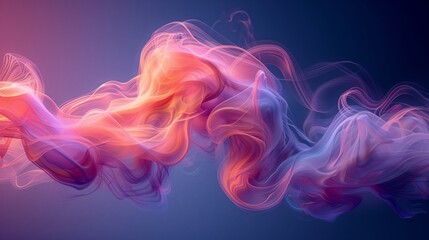 Obraz premium Abstract colorful purple smoke wave background