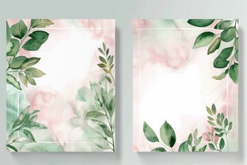 Floral background for a postcard