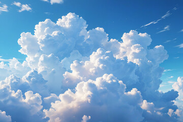set of clouds in blue sky
 - obrazy, fototapety, plakaty