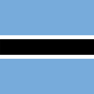 Botswana flag - solid flat vector square with sharp corners.