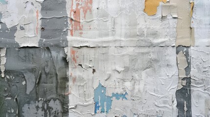 Wheat paste poster background. Generative AI