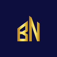 bn latter real estate logo design