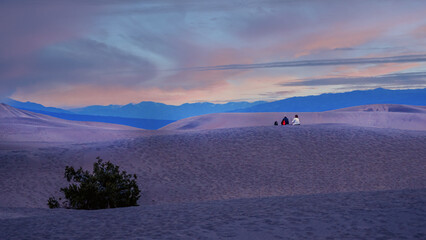 Sunset on Sand Dune, Death Valley NP