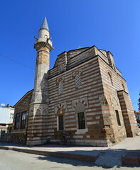 A historical mosque built during the Ottoman period in Ipsala, Edirne, Turkey