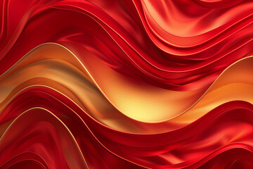 Beautiful abstract orange-red background with lines
 - obrazy, fototapety, plakaty