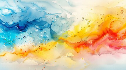 Fototapeta premium abstract colorful watercolor background