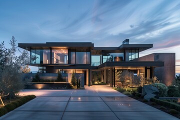 Avant-Garde House with Sculptural Architecture and Minimalist Interiors - Envision an avant-garde house with sculptural architecture, pushing the boundaries of design.