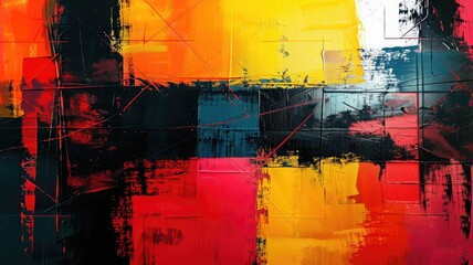 Breathtaking masterpiece abstract cross lines painting