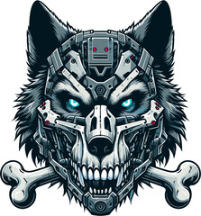 WOLF CYBORG VECTOR