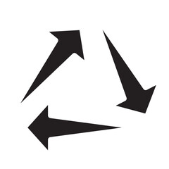 Arrow icon isolated on white background