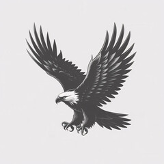 eagle icon illustration isolated vector sign symbol
