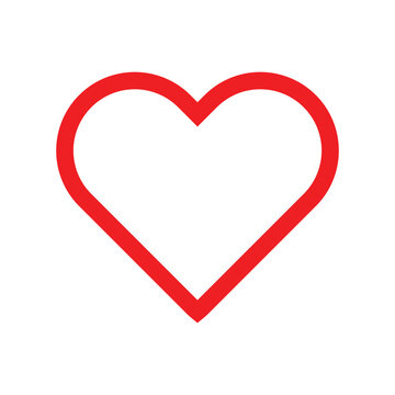Love heart icons vector. heart symbol icon. 
