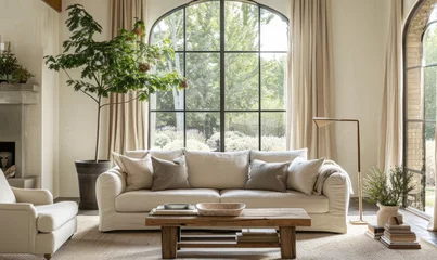 Fotobehang American modern country living room © piai