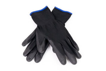 Cut-Resistant Work Gloves Isolated on White