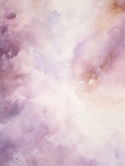 Fototapeta na wymiar Mauve and white painting with abstract wave patterns