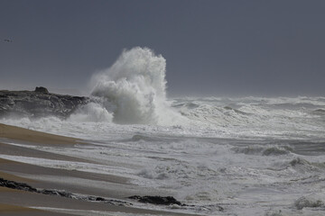Dramatic coast seascape