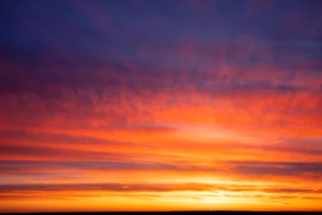Keuken spatwand met foto Twilight Vista: Gazing into the Infinite Beauty of the Evening Sky © maykal