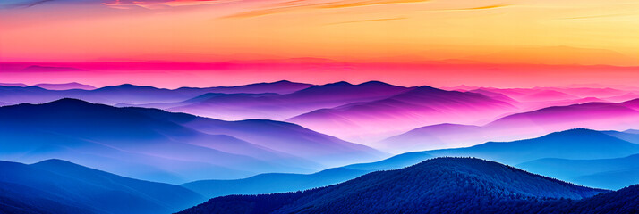 As the Sun Retreats, the Mountains Whisper in Hues of Twilight, Unfolding the Story of the Night