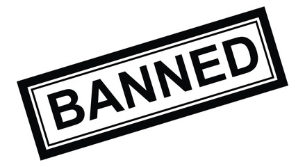 banned, prohibtion sign, not allowed
