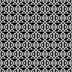 Seamless pattern. Triangular shapes wallpaper. Geometric figures background. Triangles ornament. Ethnic motif. Geometrical backdrop. Digital paper, textile print, web design, abstract. Vector artwork.