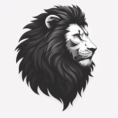 Lion Head Logo Vector Template Illustration Design

