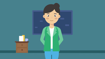 Teacher Vector Illustration Engaging Graphics for Educational Content