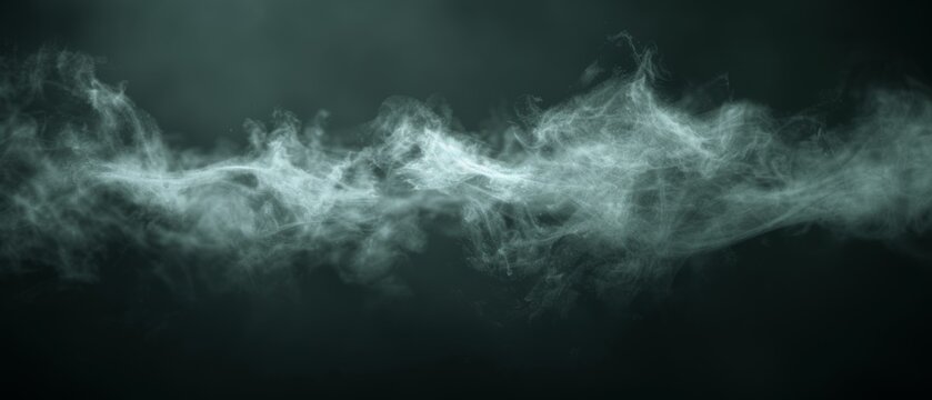  A grayscale picture of smoky waves against a dark backdrop