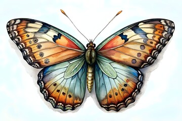 Colorful Illustrated Butterfly