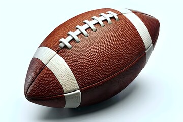 Close-up of an American Football on White Background