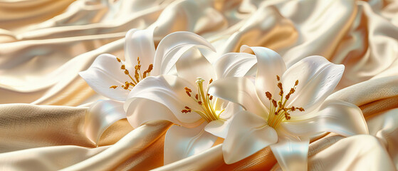 Close-Up of White Magnolia Flower, Bright Spring Blossom, Freshness and Purity in Nature