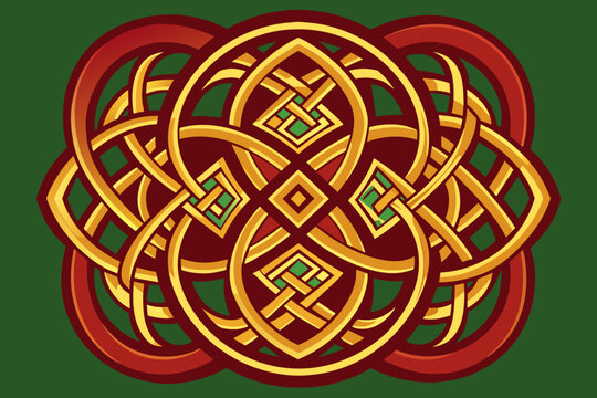 celt ornament symmetical vector illustration 