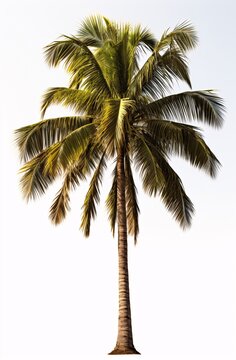 a palm tree with a white background