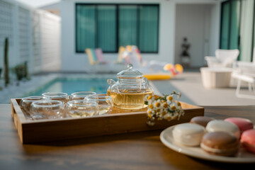 table setting in a restaurant