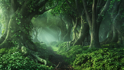 Green Wonderland, Explore the Enchanted Forest Pathway
