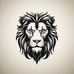 Fototapeta premium Lion Head Logo Template, Modern Illustration Design, Graphic Emblem, Vector Art Print 