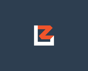 creative letter LZ logo design vector template - obrazy, fototapety, plakaty