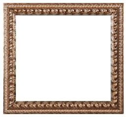 Antique picture frame on a transparent background, in PNG format.