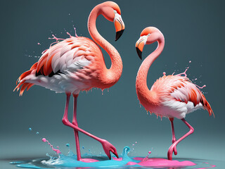 3d rendering of fried egg melting - generated by ai