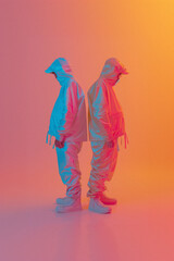 Vibrant Dual Reality: A Chromatic Symmetry