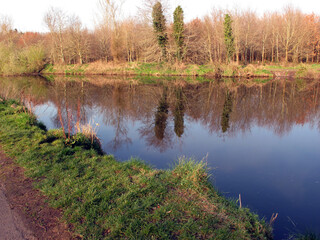 Lagan way - Lagan river - Belfast city - County Antrim - Northern Ireland - UK