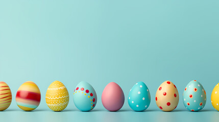 Fototapeta premium Easter background, background with copy space