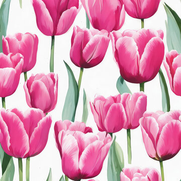 tulips, a bouquet of flowers, backgrounds for decorating holidays, Easter, March 8, birthday, mother's day. artificial intelligence generator, AI, neural network image. background for the design.