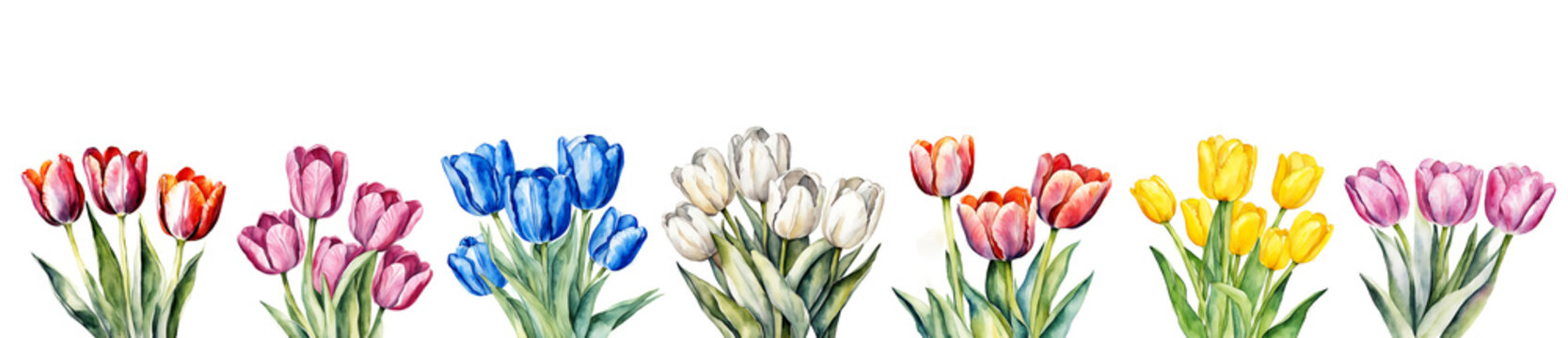 tulips, a bouquet of flowers, backgrounds for decorating holidays, Easter, March 8, birthday, mother's day. artificial intelligence generator, AI, neural network image. background for the design.