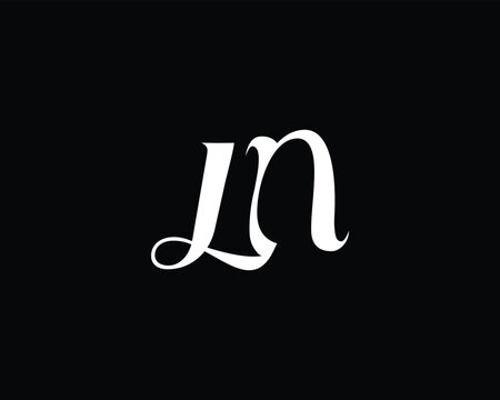 creative letter LN logo design vector template