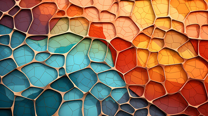 3D abstract colorful wallpaper background, different textures