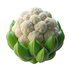 3d stylized cauliflower