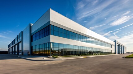 Fototapeta na wymiar modern building of a warehouse and logistics center