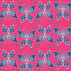 Naklejka premium Traditional Batik Pattern Vector