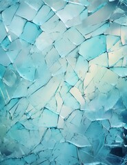 broken glass background white mint blue silver pastel colors