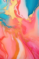 Fototapeta premium pink gold abstract art painting, in the style of watercolor illustrations